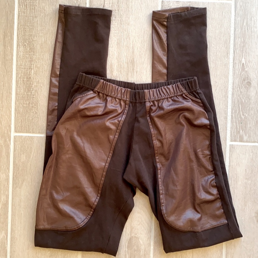 ✨ CALZENDONIA Italian leggings leather design